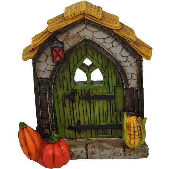 MiniScapes Darice Halloween Decor - Harvest Pumpkin Door Fairy Garden - Picture 1 of 1